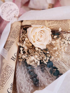 Preserved Rose & Dried Flower Bouquet