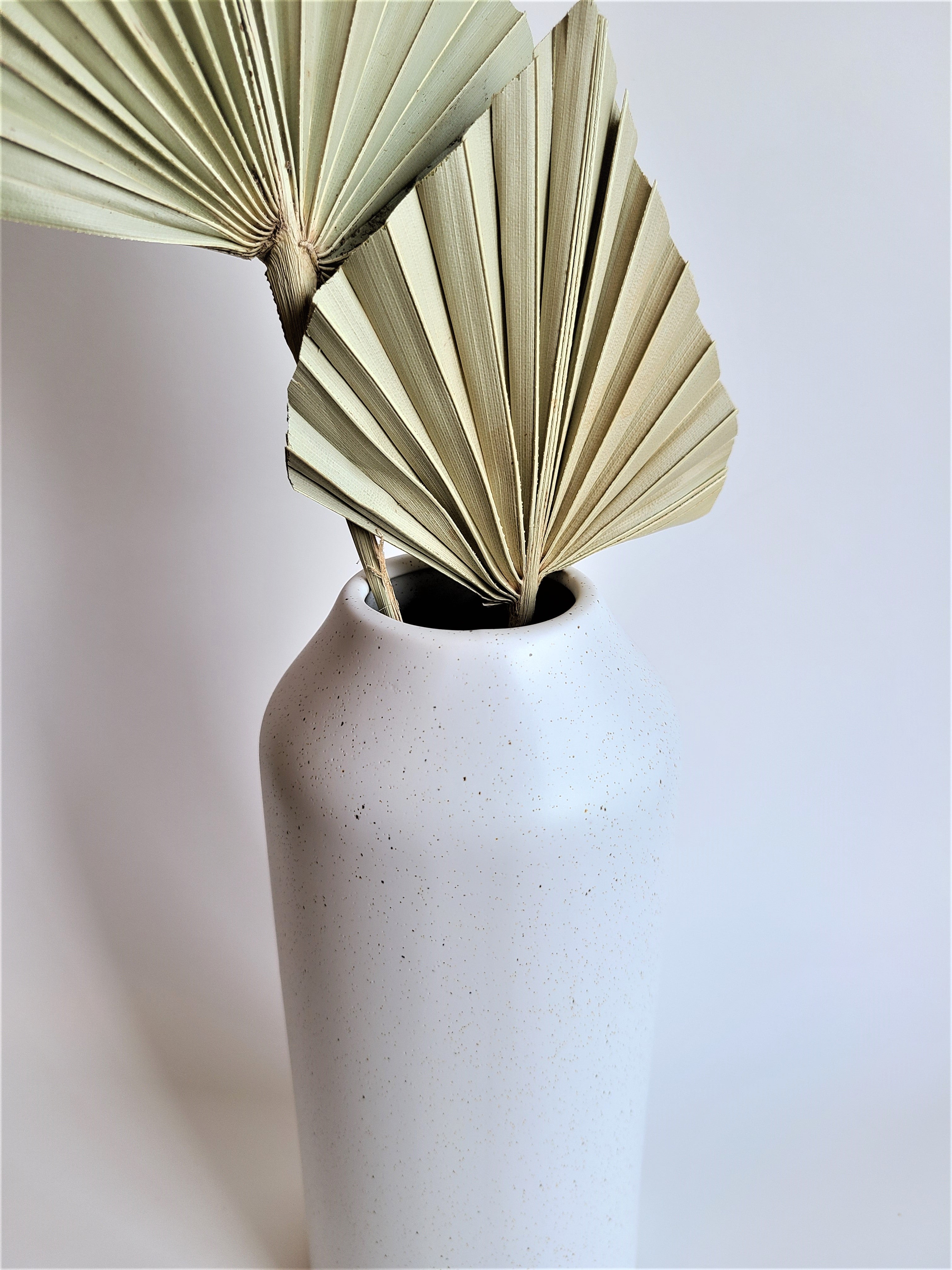 WHITE CERAMIC VASE