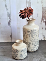 Load image into Gallery viewer, CERAMIC VASE WITH FLORAL PRINT
