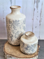 Load image into Gallery viewer, CERAMIC VASE WITH FLORAL PRINT
