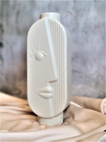 Load image into Gallery viewer, &quot;HALF FACE&quot; DECORATIVE CERAMIC VASE
