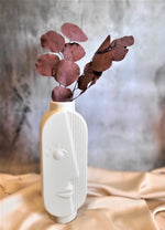 Load image into Gallery viewer, &quot;HALF FACE&quot; DECORATIVE CERAMIC VASE
