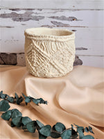 Load image into Gallery viewer, CEMENT FLOWER PLANTER MACRAME PATTERN
