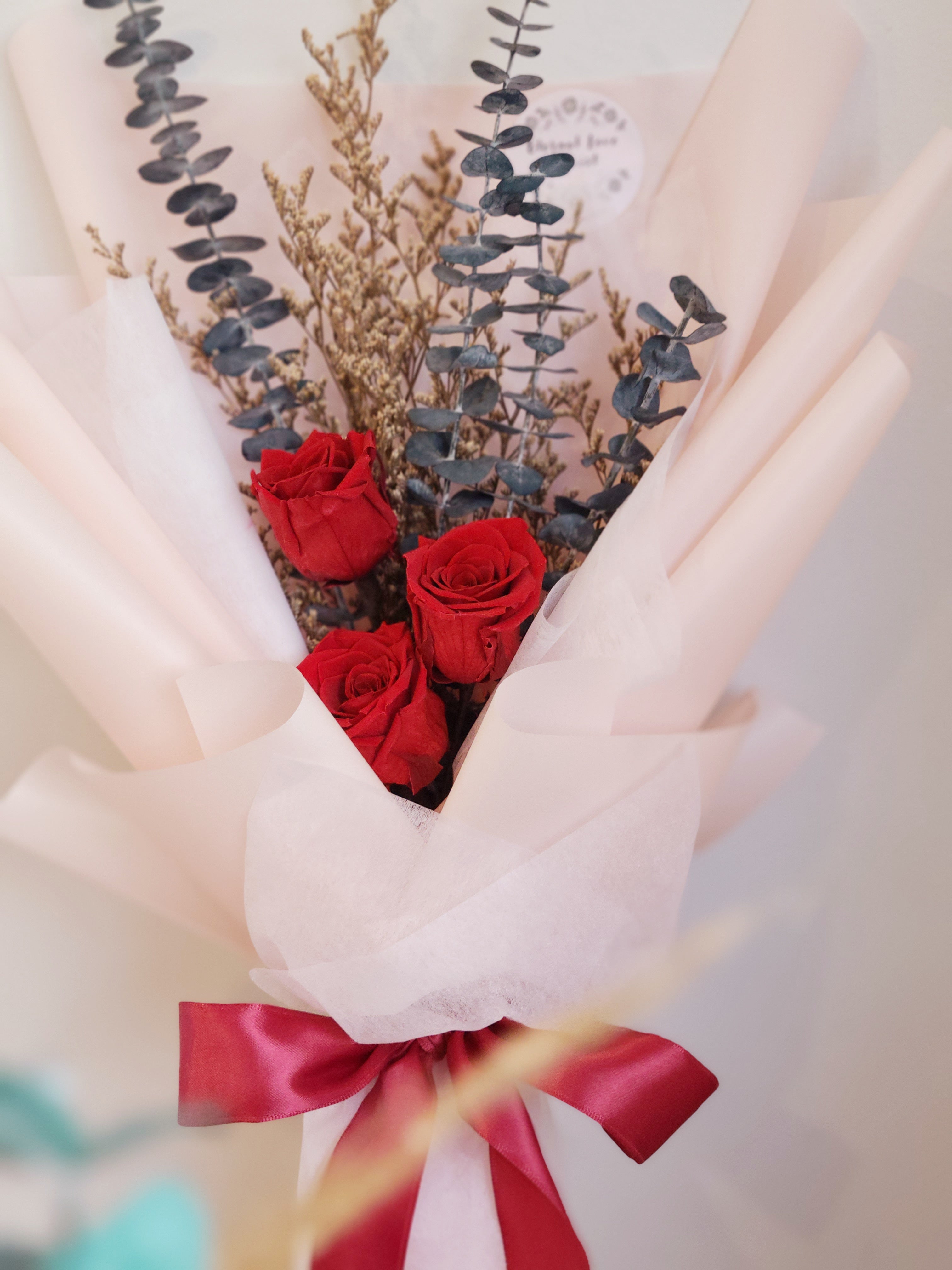 Love You Forever Red Roses Bouquet - Elderberry Floral